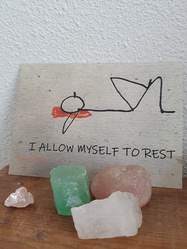 I allow myself to rest card